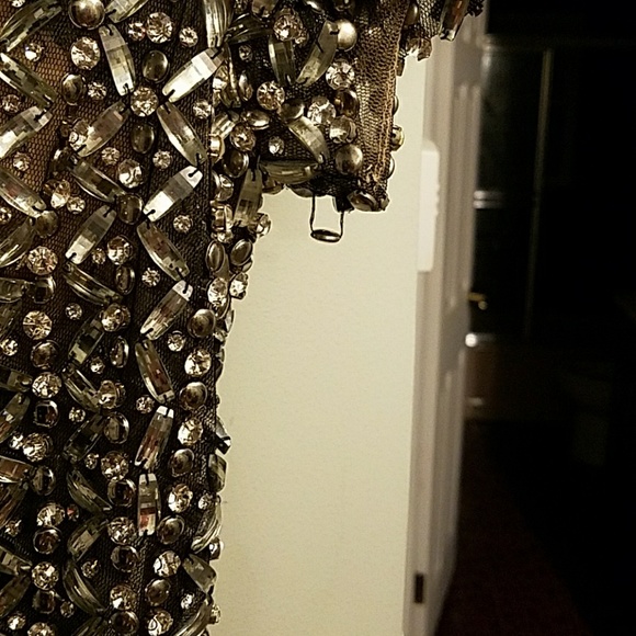 Terani Couture Crystal Rhinestone Mermaid Gown 4 - Picture 6 of 6